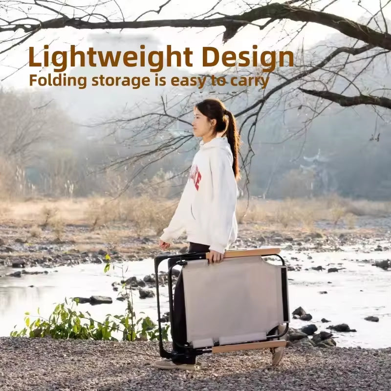 Angle Adjustable Camping Chair with Detachable Pillows,Long Camping Chair Fishing Chair Folding for Camping Fishing Hiking